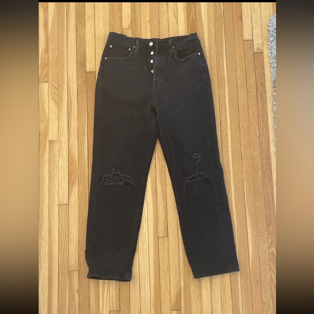 Aritzia Denim forum the Joni loose fit destroyed mom jeans 27
